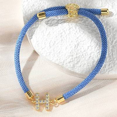 Adjustable Nylon Cord Bracelets BJEW-C096-01G-08-1