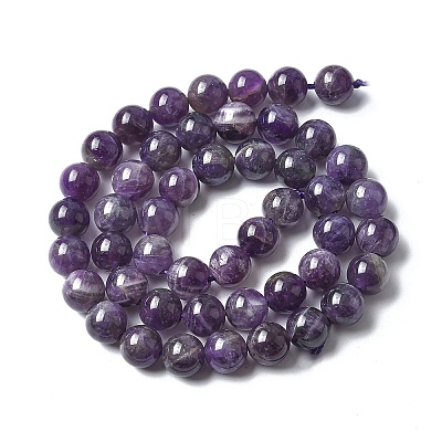 Natural Amethyst Beads Strands G-M445-8MM-01G-1