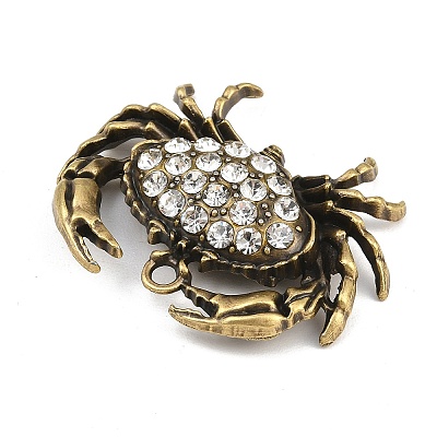 Alloy Rhinestone Pendants RB-CBA18BA-05AB-1