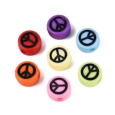 Opaque Acrylic Beads SACR-Q001-11-1