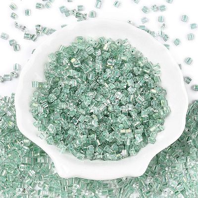 6/0 Transparent Inside Colours Glass Seed Beads SEED-N006-003C-1