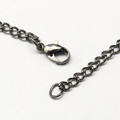 Vintage Iron Twisted Chain Necklace Making for Pocket Watches Design LS-CH-R062-B-1