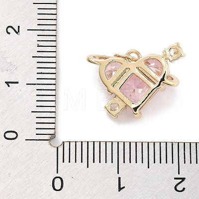 Brass Micro Pave Cubic Zirconia Pendants ZIRC-L104-001G-1