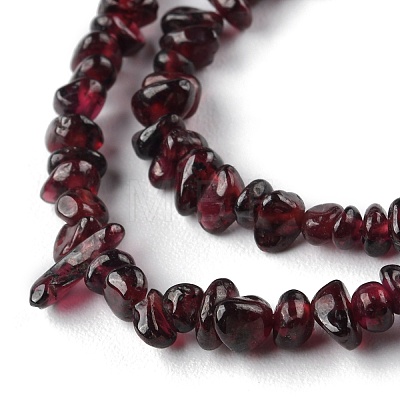Natural Garnet Beads Strands G-G0003-B25-1