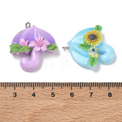 Resin Pendants RE-CBA098D-03P-1