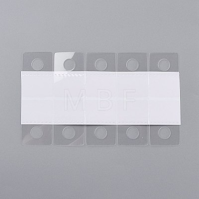 Transparent PVC Self Adhesive Hang Tabs X-CDIS-Z001-03A-1