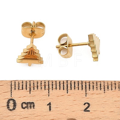 304 Stainless Steel Stud Earrings EJEW-I321-01G-01-1