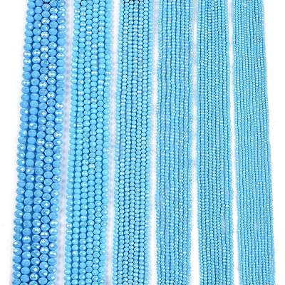 Electroplate Glass Beads Strands EGLA-A044-P3mm-A08-1