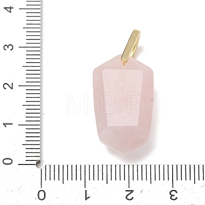 Natural Rose Quartz Pendants GG-CBA5FCC-01G-09-1