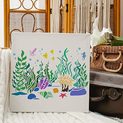 Large Plastic Reusable Drawing Painting Stencils Templates DIY-WH0202-228-1