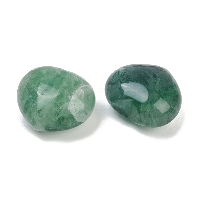 Heart Natural Green Fluorite Palm Stone G-C186-03B-1