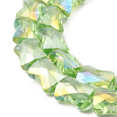 AB Color Plated Transparent Glass Beads Strands EGLA-P051-06A-A12-1