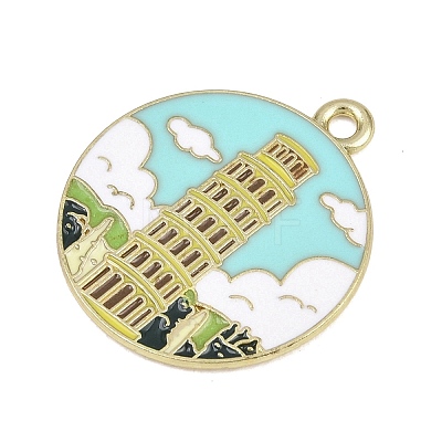Alloy Enamel Pendants FIND-E054-06D-1