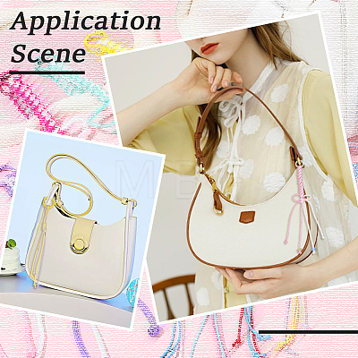 2Bags 2 Styles Korean Waxed Polyester Cord Pendant Decorations HJEW-SC0003-03-1