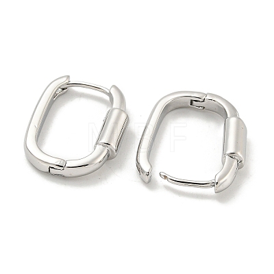 Brass Hoop Earrings EJEW-L211-010N-P-1