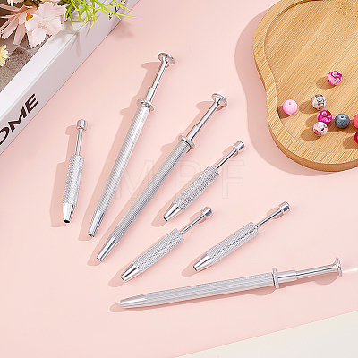 8Pcs 2 Styles Alloy 4-Claw Pick up Tool for Small Parts Pickup TOOL-ME0001-14-1