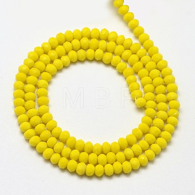 Faceted Rondelle Glass Beads Strands X-EGLA-J134-3x2mm-A03-1
