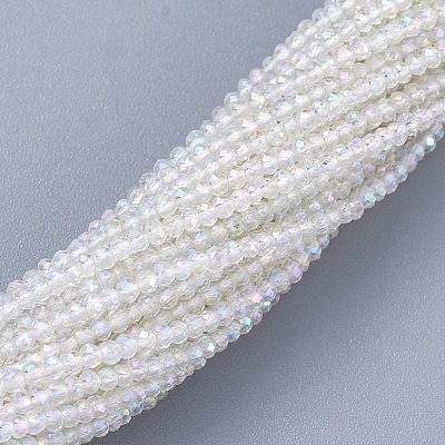 Electroplate Glass Beads Strands EGLA-F149-AB-01-1