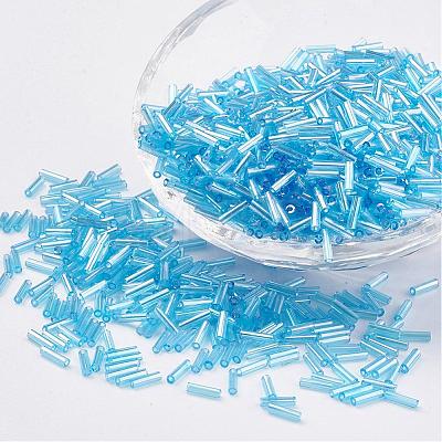 Glass Bugle Beads SEED-E001-9mm-163-1