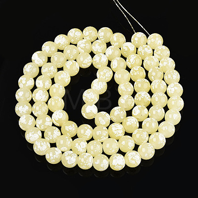 Baking Paint Glass Beads X1-DGLA-N015-10mm-08-1