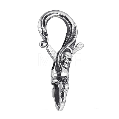 304 Stainless Steel Lobster Claw Clasps PW-WG8CA27-02-1