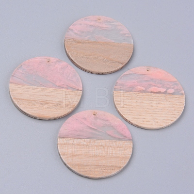 Resin & Wood Pendants X-RESI-R428-03B-1