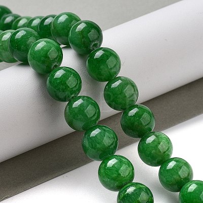 Natural Mashan Jade Round Beads Strands G-D263-10mm-XS13-1