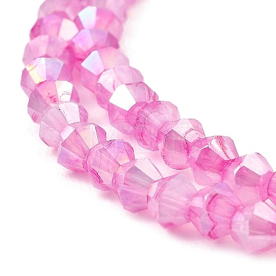 Imitation Jade Glass Beads Strands GLAA-P058-02A-1