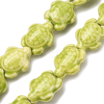 Handmade Porcelain Beads Strands LAMP-G140-02I-1