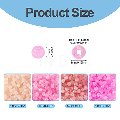 932Pcs 4 Colors Drawbench Style Glass Seed Beads SEED-TADJ0001-06-1
