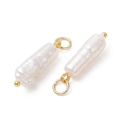 Natural Baroque Keshi Pearl Pendants PALLOY-JF05439-03-1