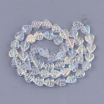 Electroplate Glass Beads Strands EGLA-T017-05A-1