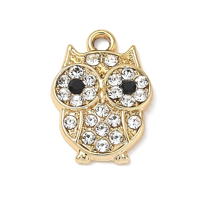 Alloy Rhinestone Pendants RB-CBA9733-02G-1