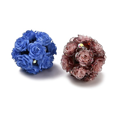 Polymer Clay Rhinestone Beads RESI-D015-01-1