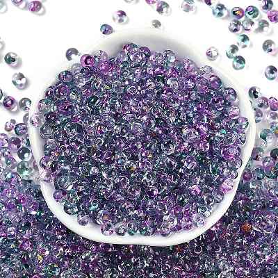 6/0 Spray Paint Glass Seed Beads SEED-H003-11M-1