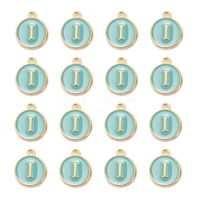 Golden Plated Alloy Enamel Charms X-ENAM-S118-05I-1