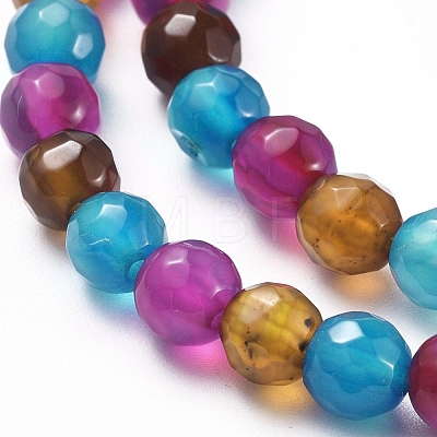 Natural Agate Beads Strands G-G580-6mm-18A-1