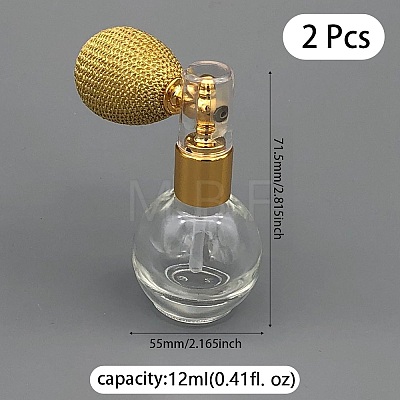 2Pcs Glass Highlighter Shimmer Sparkle Powder Spray Bottles CON-DJ0001-09C-1