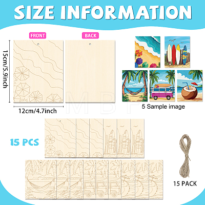 20Pcs Rectangle Unfinished Plywood Picture Sets DIY-WH0899-763-1