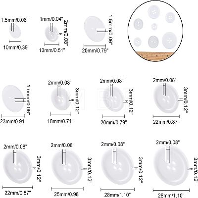 Resin Buttons RESI-NB0001-18-1