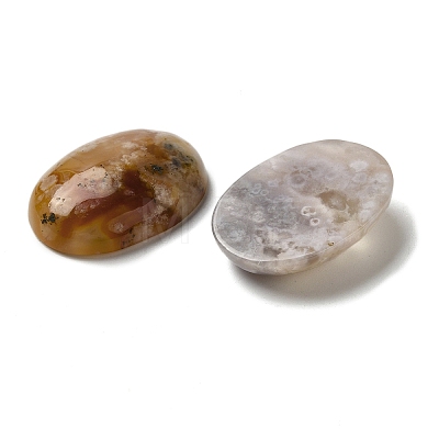 Natural Cherry Blossom Agate Cabochons G-N343-05-1