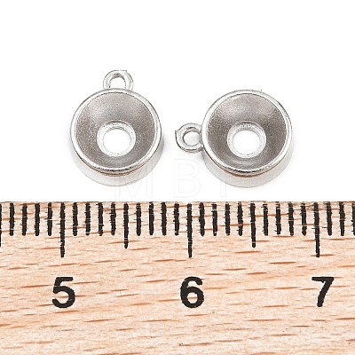 304 Stainless Steel Charm Rhinestone Settings SA-CBAC865-01D-P-1