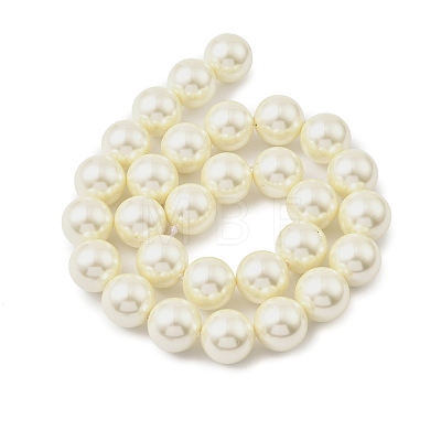 Round Shell Pearl Beads Strands BSHE-XCP0001-25C-02-1