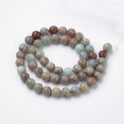 Natural Aqua Terra Jasper Strands G-S150-50-8mm-1