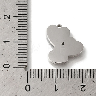 304 Stainless Steel Manual Polishing Charms STAS-M059-06P-01-1