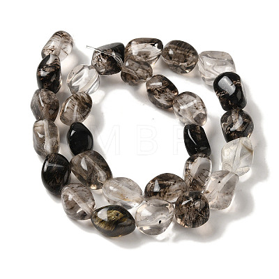 Glass Imitation Rutilated Quartz Beads Strands G-B078-D30-04-1