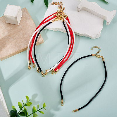 6Pcs 3 Colors 3MM Round Nylon Twisted Cord Necklace Making AJEW-TA00059-1