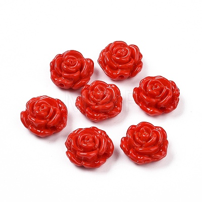 Handmade Lampwork Flower Beads X-LAMP-C004-05F-1