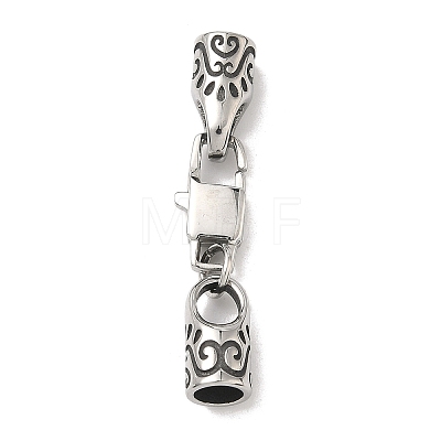 316 Surgical Stainless Steel Square Lobster Claw Clasps STAS-L307-02ASP-03-1