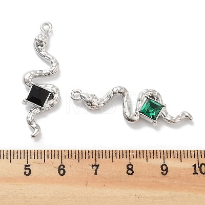 Rack Plating Alloy Rhinestone Pendants PALLOY-F311-22P-1